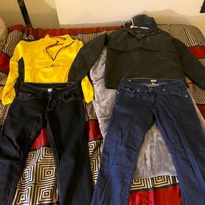 2 True Religion Jeans & Wind Breakers